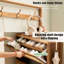Range-chaussures avec 3 tiroirs en rotin
