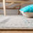 Felty Ikat Gray/Blue Area Rug-686869052