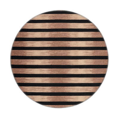 HorizontalStripes Gray Indoor and Outdoor Area Rug