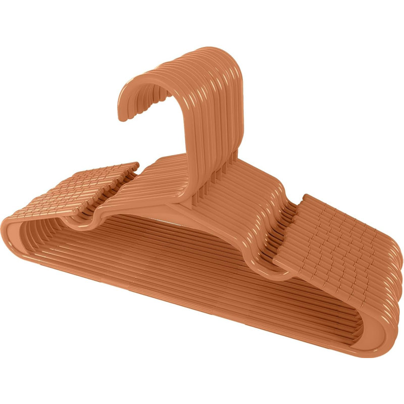 Fleischer Plastic Non-Slip Standard Hanger, Beige