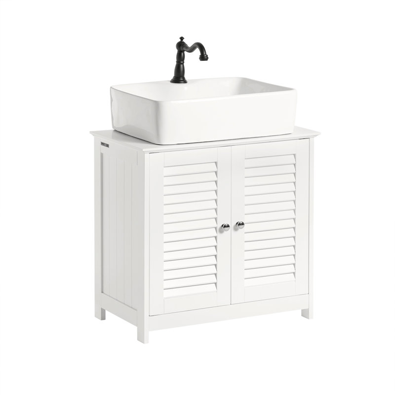 Lyonsdale 60cm Single Bathroom Vanity Base Only in White