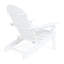 Chaise en bois blanc pour terrasse de patio près de la piscine, fonction pliante et porte-gobelets, 30,22 po de profondeur, 36,26 po de largeur, 35,27 po de hauteur, 22,75 lb