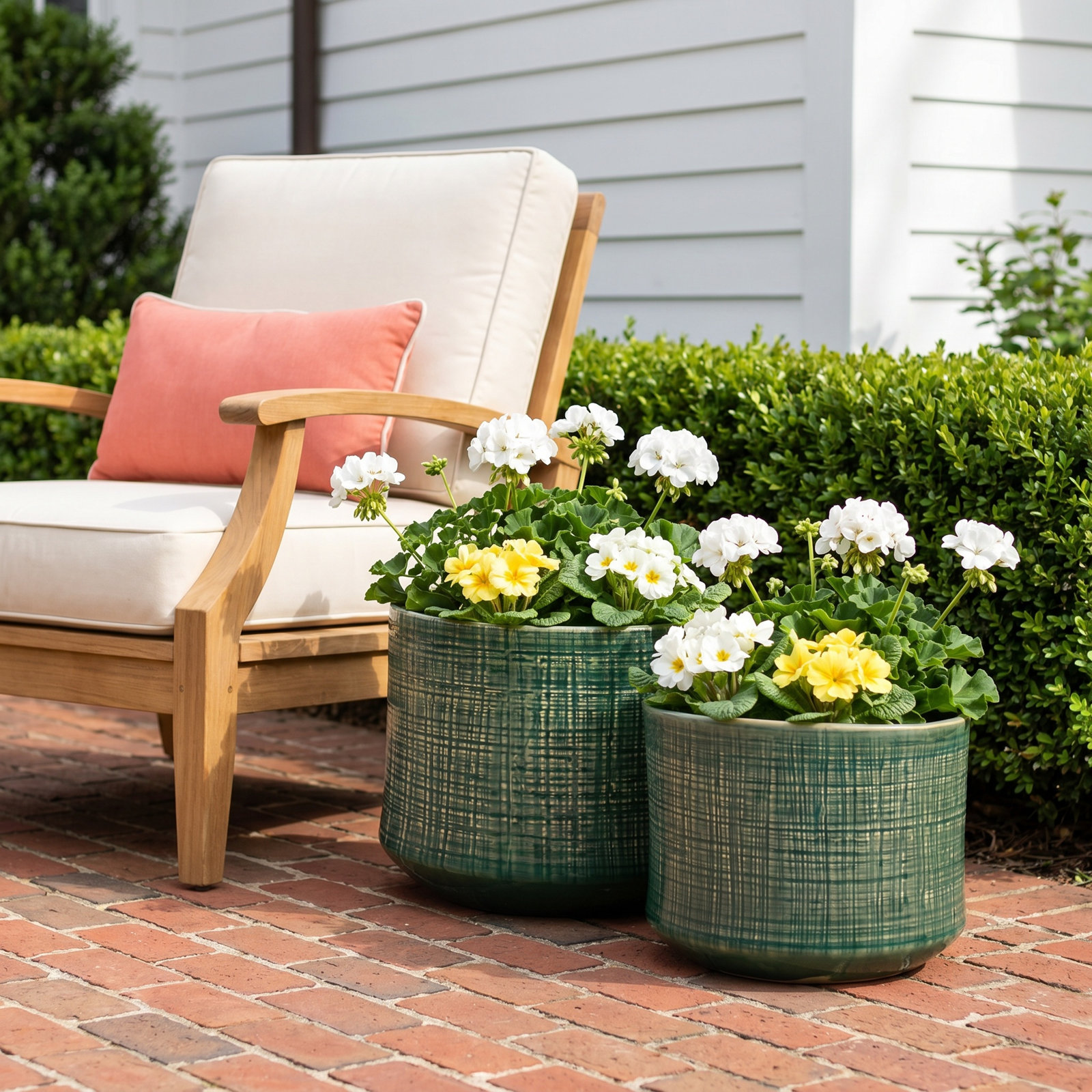 Phoenix 8" Pot Planter, Green