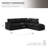 5-Seater Sectional Sofa Comfy Cloud Couch for Living Room, Modern Upholstered Modular Sectional Sofa Convertible Deep Seat Sofa, Removable & Washable Cushion Covers-1988732753