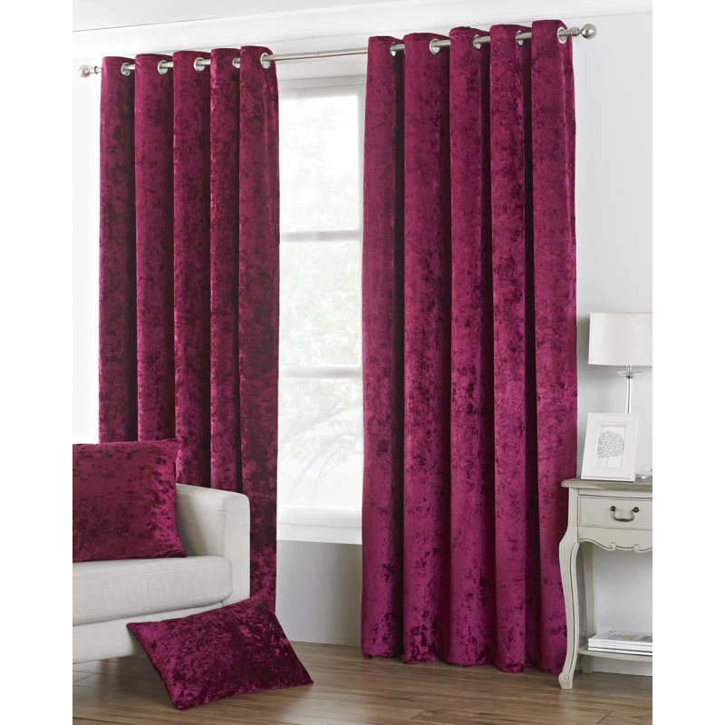 Reiban Room Darkening Curtain Pair, 168cm Width x 137cm Drop, Teal