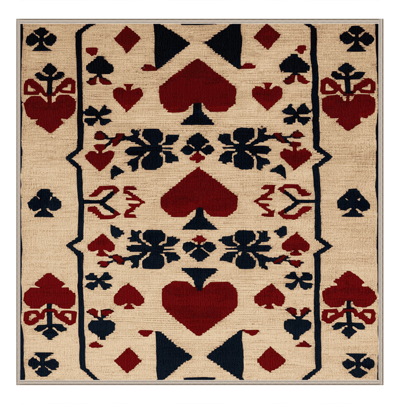 Tapis brun français lavable à la machine