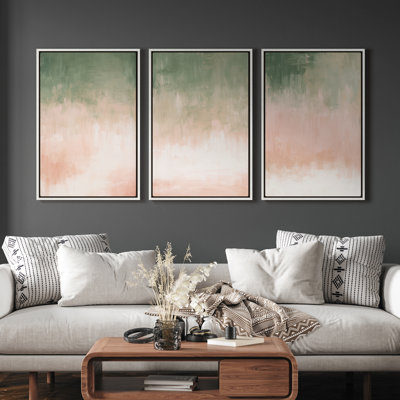 Framed Canvas Wall Art, Vintage Abstract Wall Canvas Prints 24"x36"