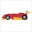 Lit plateforme simple en forme de voiture de course avec roues-129746959