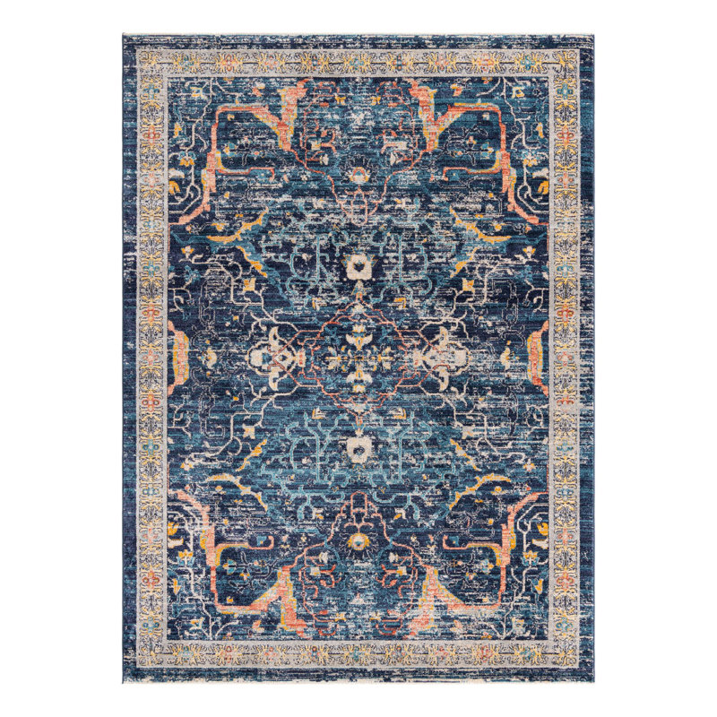 Alkire Floral Indoor Rug, Rectangle 7' x 10'2"