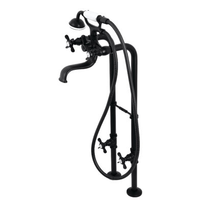Essex 3 Floor Mounted Clawfoot Tub Faucet with Hand Shower