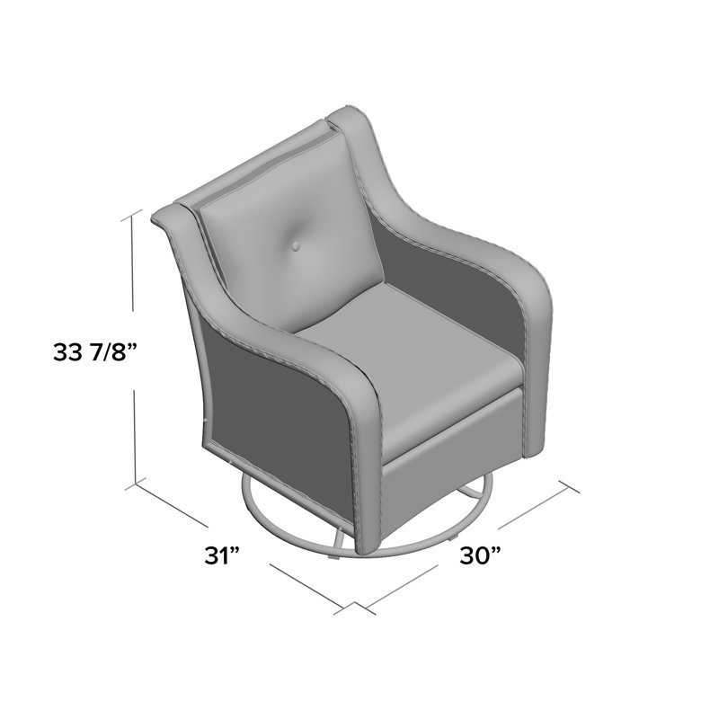 Linkwood Swivel Premium All-Weather Wicker Outdoor Lounge Chair
