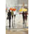 Abstract Passersby With Umbrellas Print On Canvas