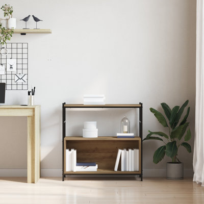 Bookshelf Engineered Wood, Metal Medium Bookshelves