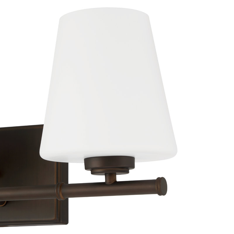 Hunter Fauna Grove 3 Light Bathroom Vanity Wall Light Fixture, Bronze