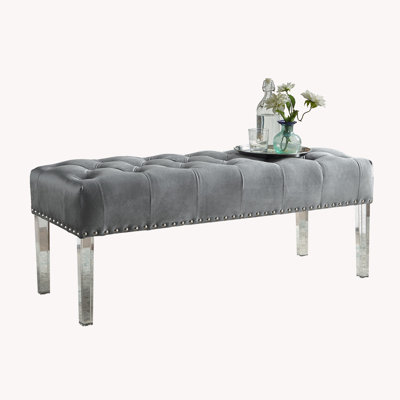 Macegan Velvet Upholstered Bench