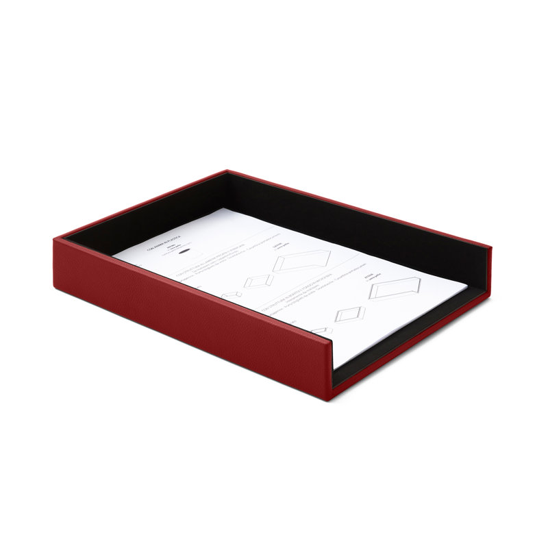 Sergent Leather Paper Organiser, Ferrari Red