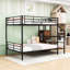 Lit superposé en métal avec escalier et garde-robe-1018286640-1018286641