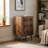 1-Piece 3-Drawer Cabinet With Modern Vertical Grooved Design, Engineered Wood Storage Organizer, Walnut