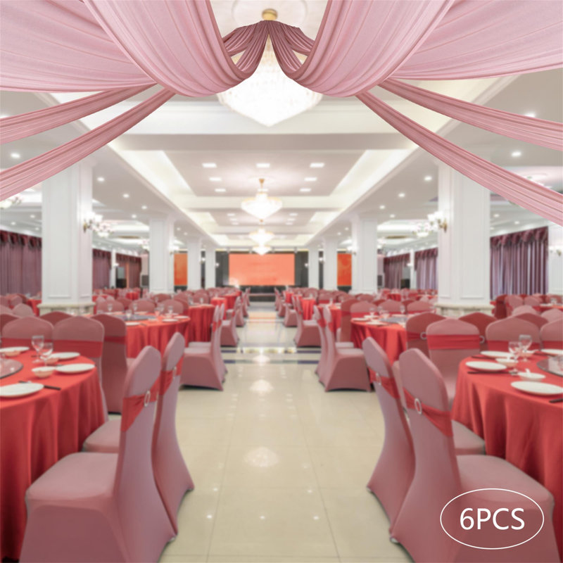 Tulle Backdrops & Signs, Deep Rose