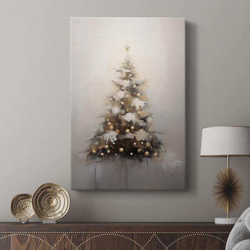 Christmas Holiday Art -Series 2-CXVIII -Custom Wrapped Gallery Cavas, 27" H x 18" W