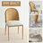 Linen Dining Chairs With Woven Rattan Back
