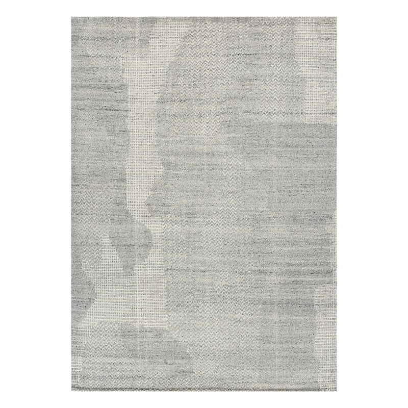 Arlington Moroccan Gray Hand-Knotted Area Rug, Rectangle 10' x 14'