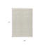 Tapis extérieur lavable à motif géométrique beige et ivoire 3 pi x 5 pi