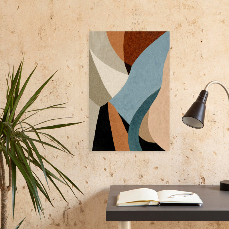 Art contemporain contemporain abstrait, H 24 po x l 16 po