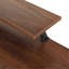 Bureau industriel en L avec tablettes de rangement, noyer Techni Mobile