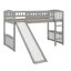 Lit mezzanine simple avec glissade