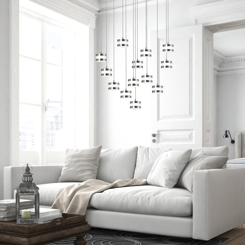 Karter 13 - Light Cluster Pendant, Chrome