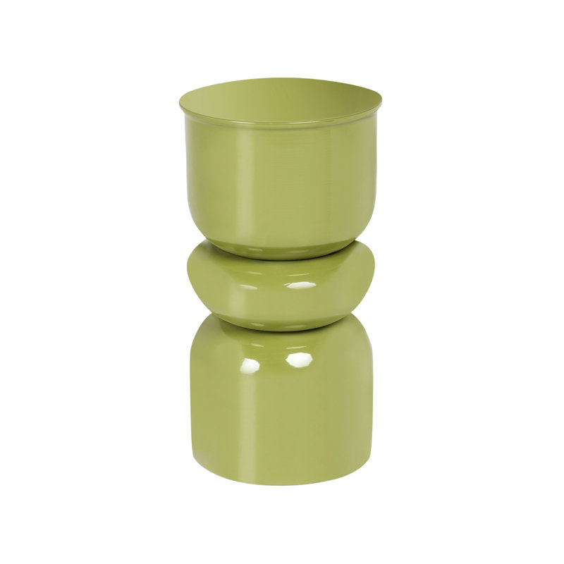 Drum End Table, Green
