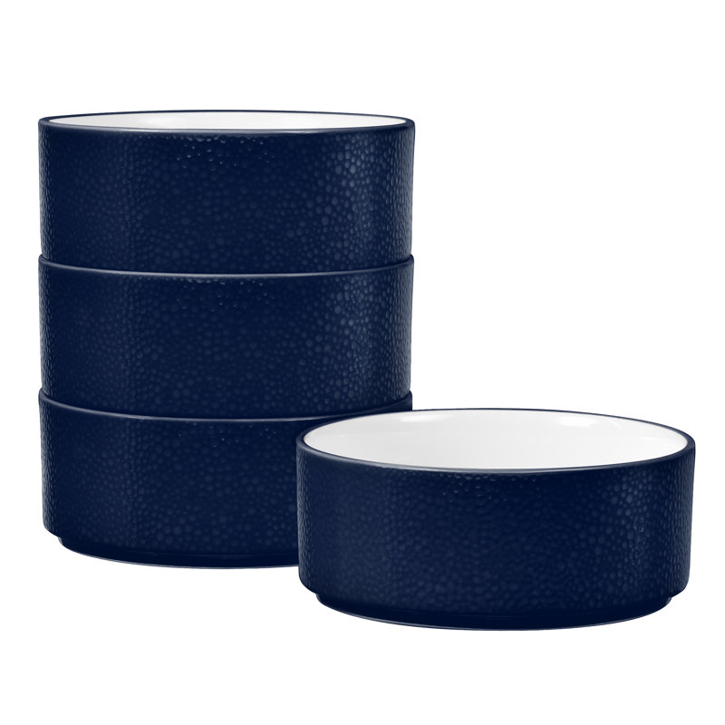 Bols à céréales Noritake Colortex Stone Stax, 6 po, 20 oz, Marine