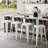 Counter Stool with Metal Frame-90701256-86935488