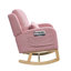Chaise berçante moderne à dossier haut avec coussin lombaire-901714506