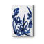 Indigo Brush Blooms II - peinture sur toile tendue-1978406713