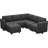 Kimbrel Modular Sectional Sofa U Shaped Couch Set With Storage Seat Convertible Large Couch U Shape Set-1396916125