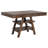 Ferrara Walnut 2-Drawer Counter Height Table