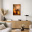 «Zen Stones Massage Spa with Warm Burning Candle», impression verticale sur toile, art mural-56324661-124834394
