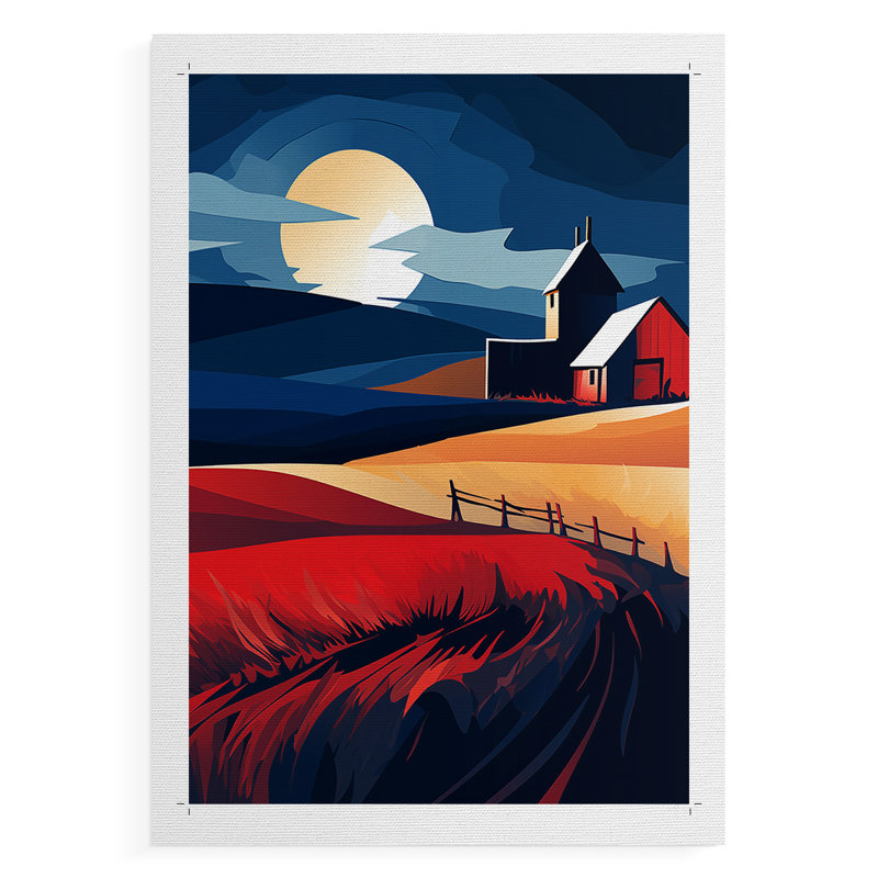 Paysages série Cxxvi - impression sur toile seulement - non encadrée, H 48 po x l 32 po