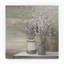 Art mural sur toile tendue - Julia Pinton Willow Still Life Grey Pots Crop, art mural pour le salon, la chambre à coucher ou le bureau - 18 x 18-50494849-25680357
