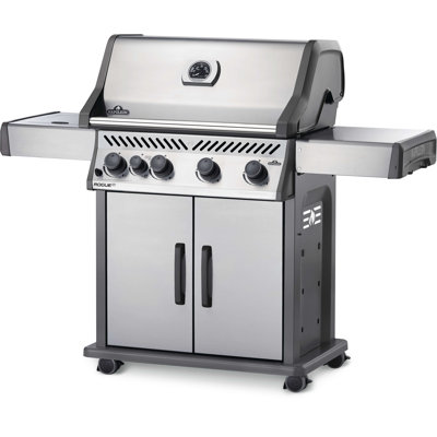 Rogue Napoleon 4 - Burner Free Standing 57000 BTU Gas Grill with Side Burner and Cabinet