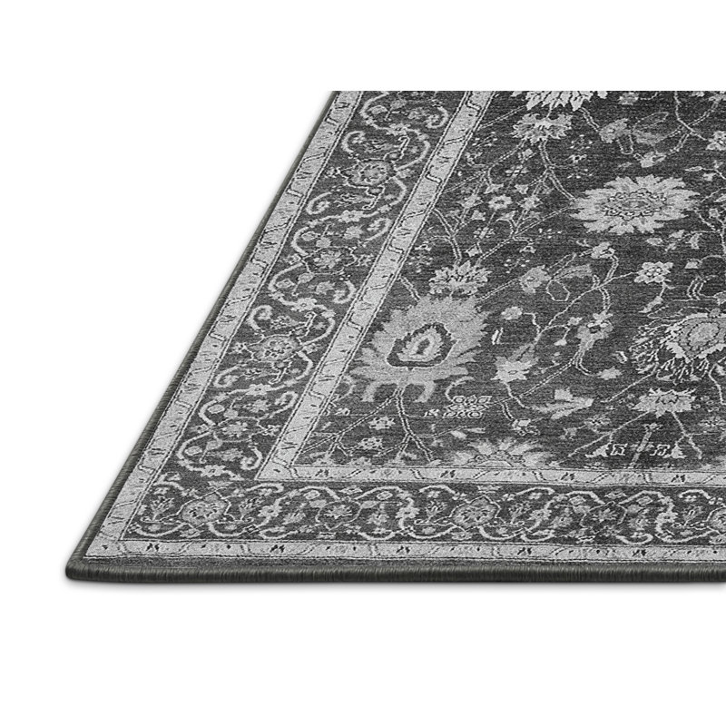 Tapis noir / gris Azariel, Rectangle 2 pi x 3 pi