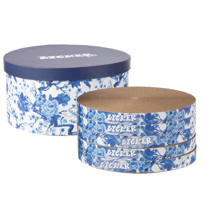 Emmanouel Scratching Post, Blue/White
