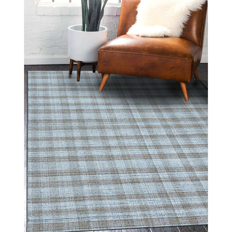 Tapis beige en laine tissé à plat Zacai, Rectangle de 5 pi x 8 pi