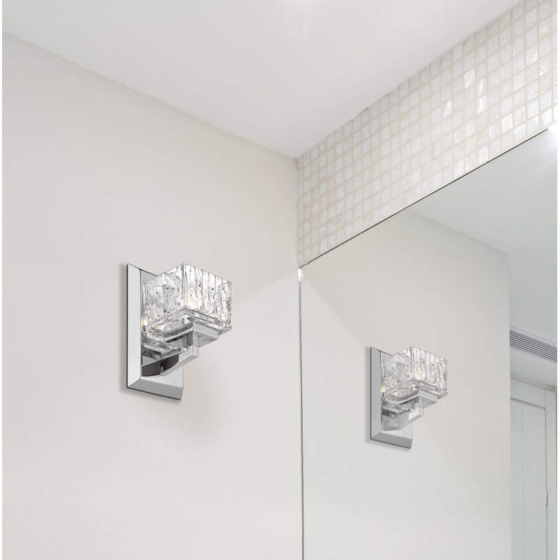 Bechard Armed Sconce, Chrome, Yes