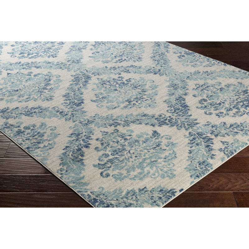 Damask Area Rug, Runner 80 x 220cm