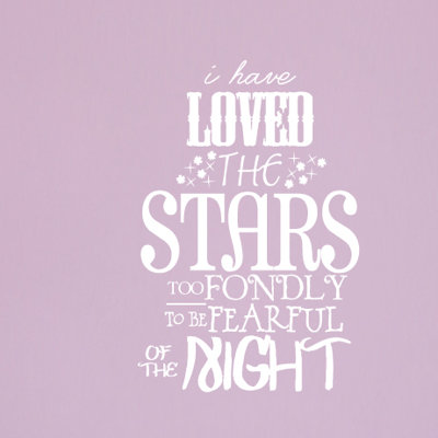 Décalcomanie murale « i is aimé the starss toost »