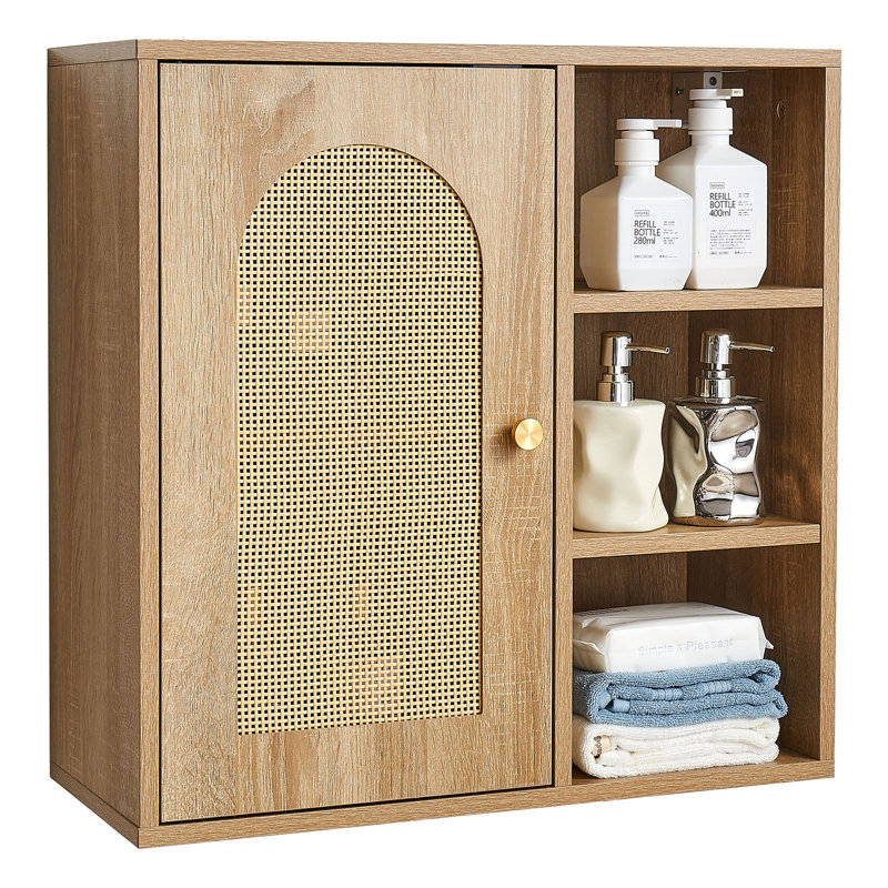 Bathroom Wall Cabinet Over Toilet Storage Medicine Cabinet Door & Shelves