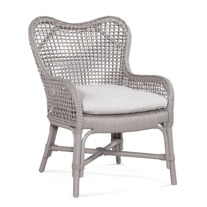 Fauteuil d'appoint Sausalito, Jacquard géométrique vert 0414-43, Noir antique